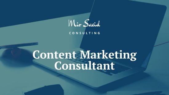 Who is a Content Marketing Consultant?
