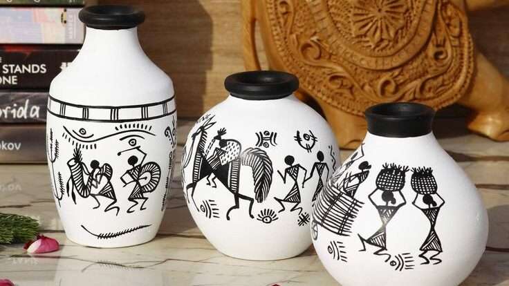 HAND PAINTED TERRACOTTA ART