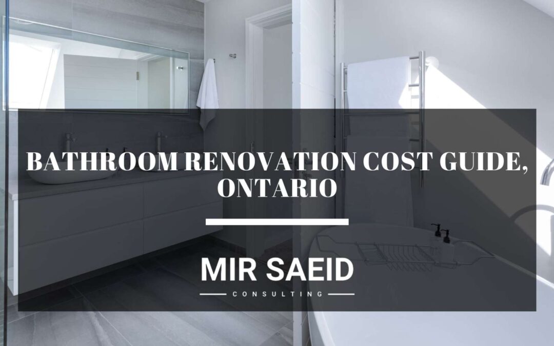 Bathroom renovation cost Ontario